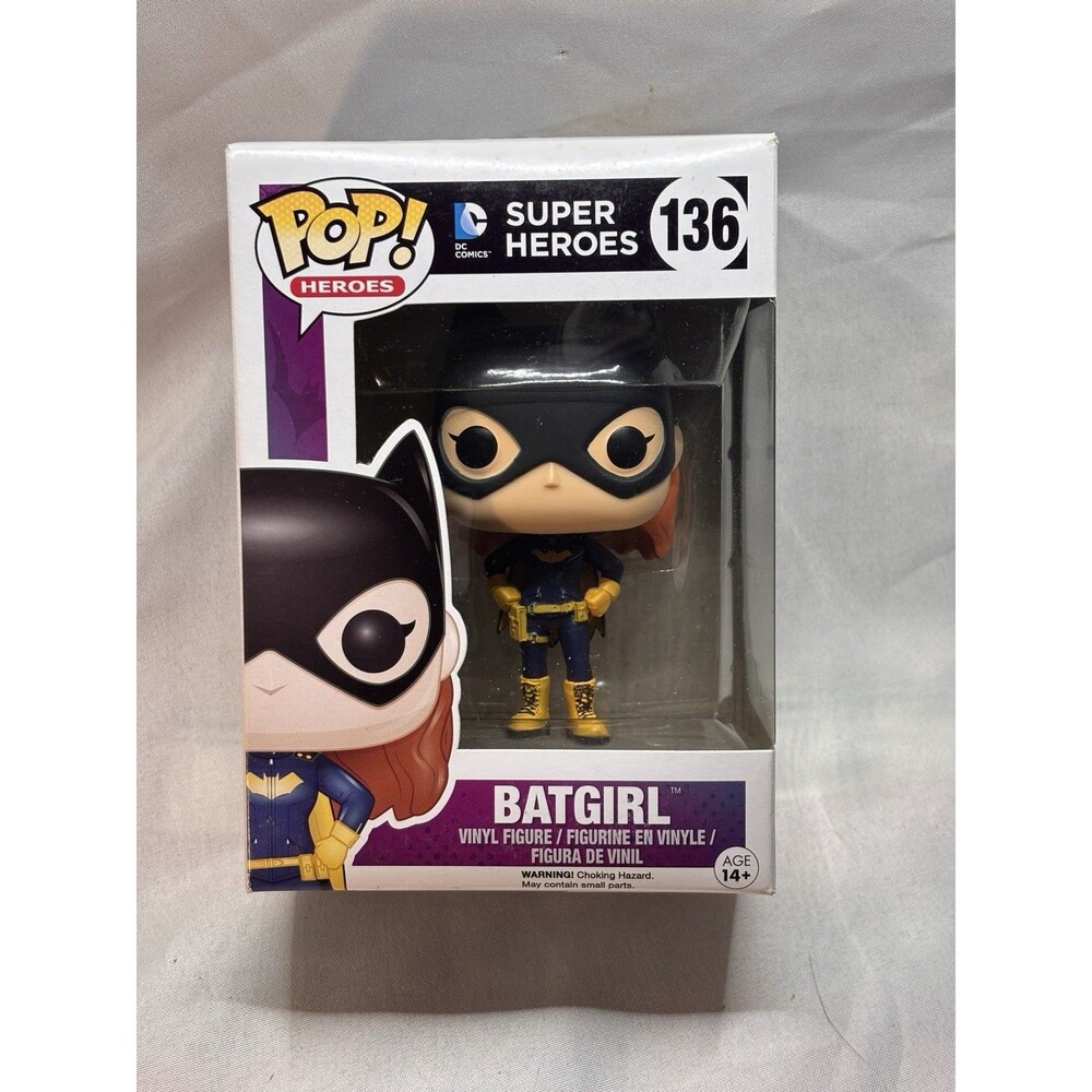 Funko Pop Heroes Dc Comics Super Heroes 2016 Vaulted Batgirl #136 Vinyl Figure